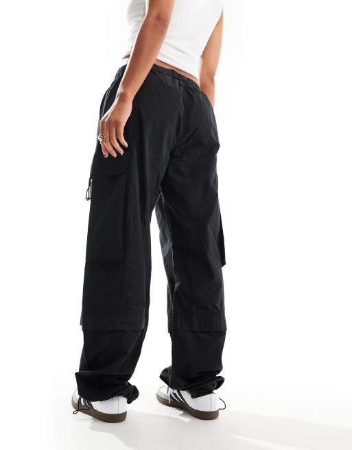 AllSaints - Barbara - Cargo parachutebroek in zwart, 3 van 5