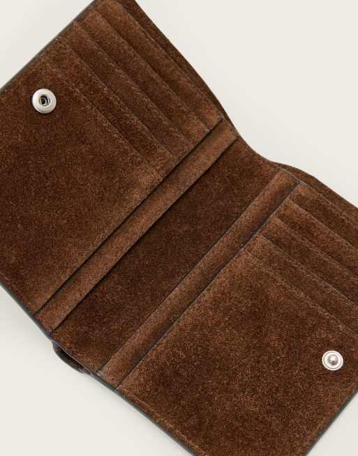 AllSaints Bartletts leather wallet in washed brown, 2 of 3
