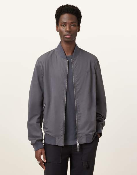 AllSaints – Bassett – Bomberjacke in Pfeilergrau - view 1