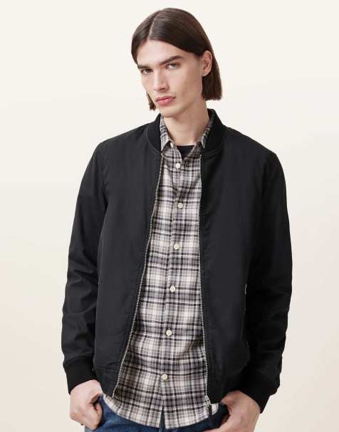 AllSaints – Bassett – Bomberjacke in Schwarz - view 1