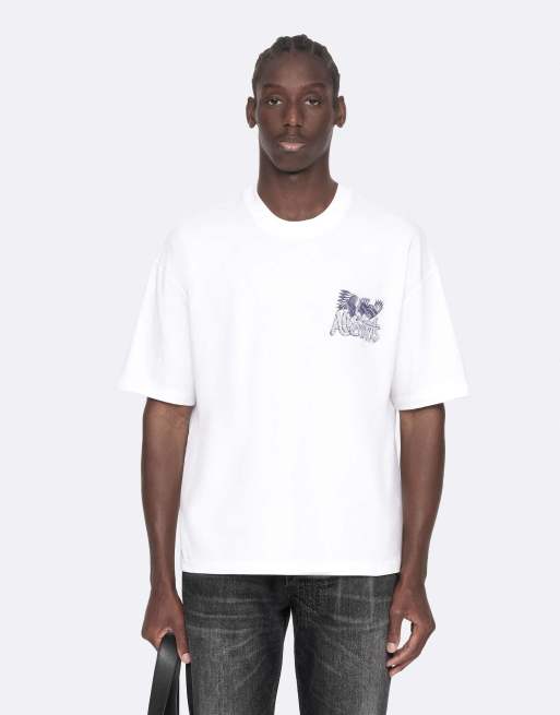 AllSaints Battles T-Shirt mit Rundhalsausschnitt in Optikweiß, 4 von 6