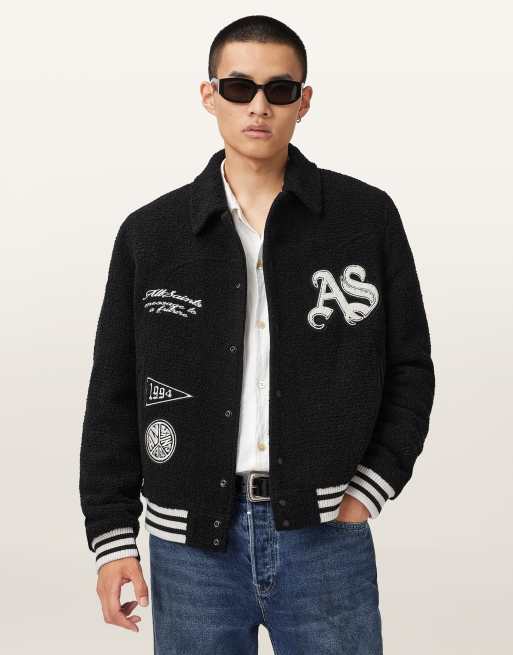 AllSaints – Baum – Bomberjacke in Schwarz