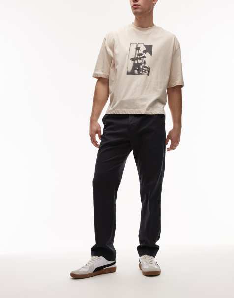 Allsaints bay pants in slate blue - view 1