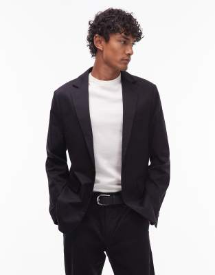 Bay tailored blazer in black