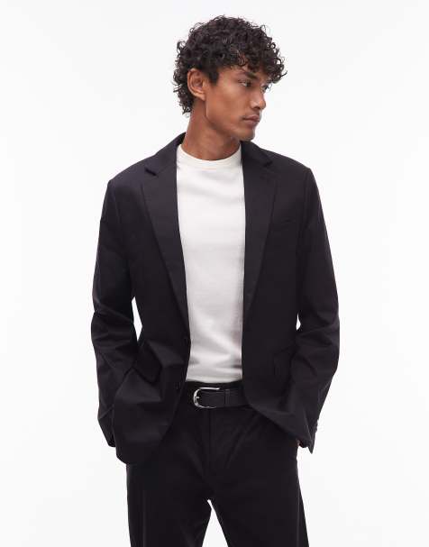 AllSaints Bay tailored blazer in black - view 1