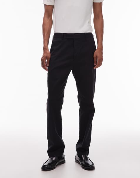 AllSaints Bay tailored slim pants in black - view 1