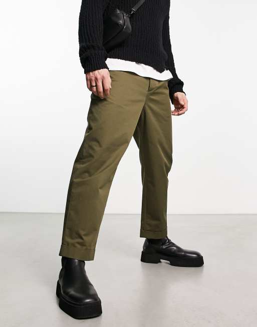 AllSaints Belo straight pants in khaki