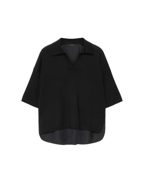 AllSaints Bern Polo in Schwarz - view 1