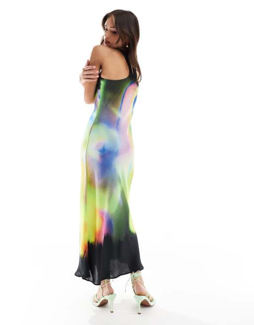 sexy women black dress Michaela Formal Rainbow Sequin Dress main image 0