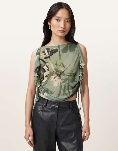 AllSaints - Bettie - Top - Vert olive - view 1