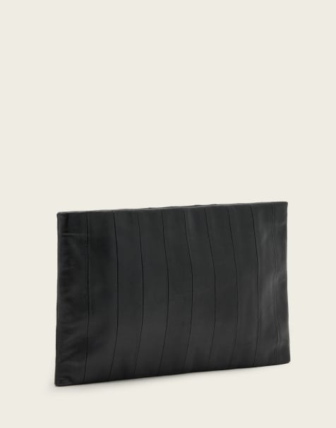 AllSaints - Bettina - Clutch met panelen in zwart - view 1