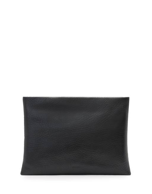 AllSaints - Bettina - Clutch met textuur in zwart