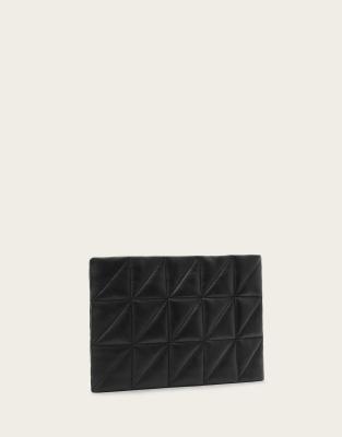 AllSaints - Bettina - Gesteppte Clutch in Schwarz