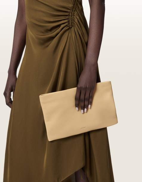 AllSaints - Bettina - Pochette en cuir d'agneau - Jaune pâle - view 1