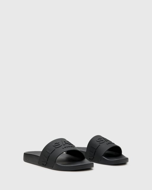 AllSaints - Biggy - Claquettes en caoutchouc - Noir, 3 de 4