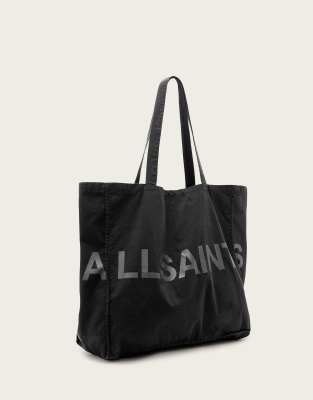 AllSaints - Biggy - Große Tragetasche in Schwarz