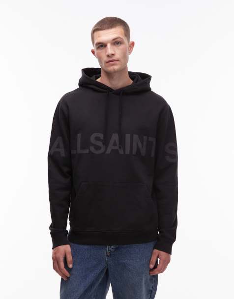 Allsaints biggy hoodie in black - view 1