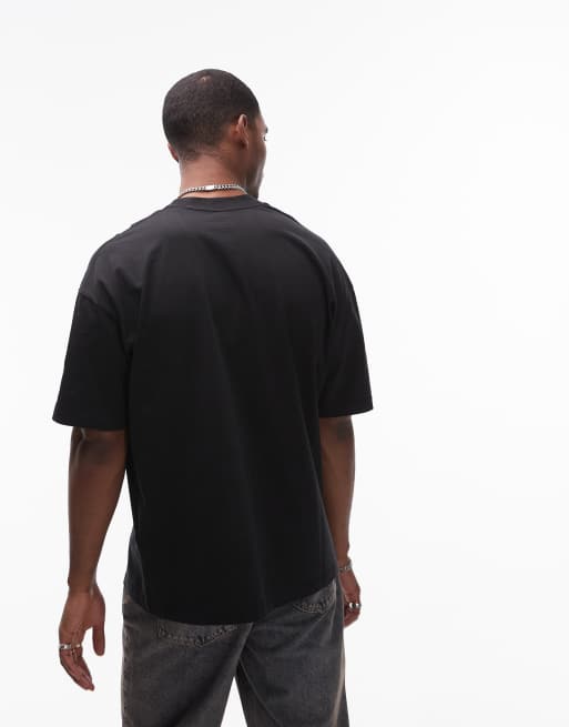 AllSaints - Biggy - T-shirt à logo ton sur ton - Noir, 3 de 4