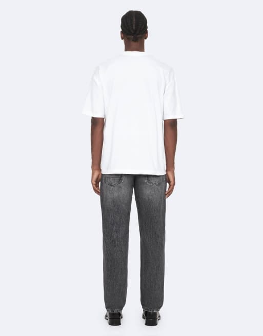 AllSaints - Biggy - T-shirt in wit, 4 van 7