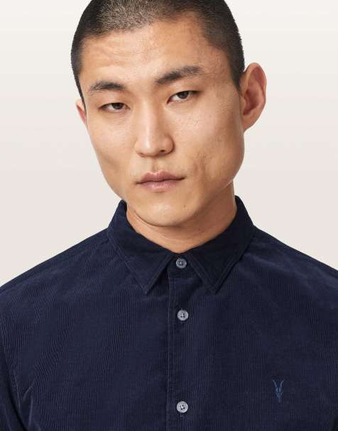 AllSaints - Birchwood - Chemise à manches longues - Bleu saphir - view 1