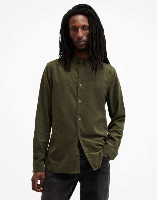 AllSaints - Birchwood - Chemise à manches longues - Marron cage