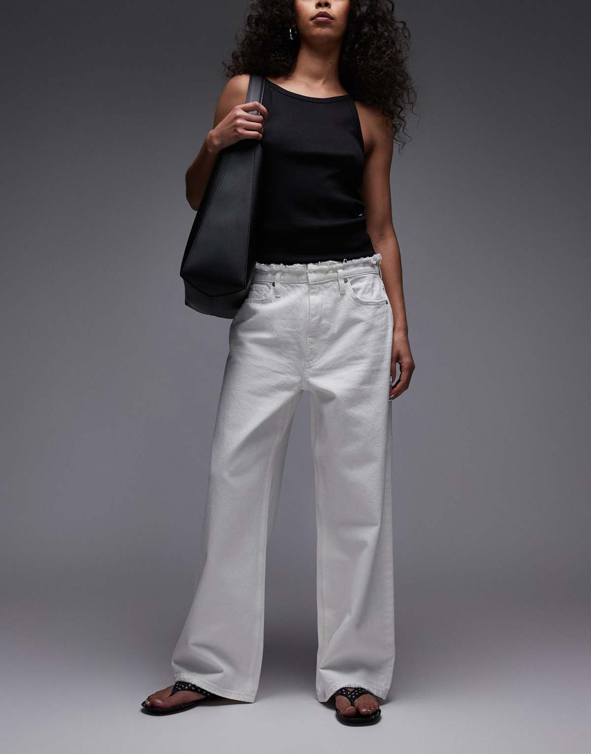 Allsaints blake ankle jean in optic white