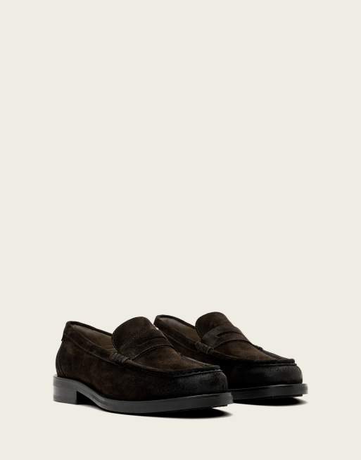 AllSaints Bloom leather loafer in oxblood red, 2 of 4