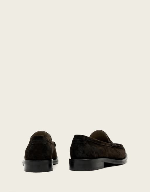 AllSaints - Bloom - Okseblodsfarvede loafers i læder, 4 af 4
