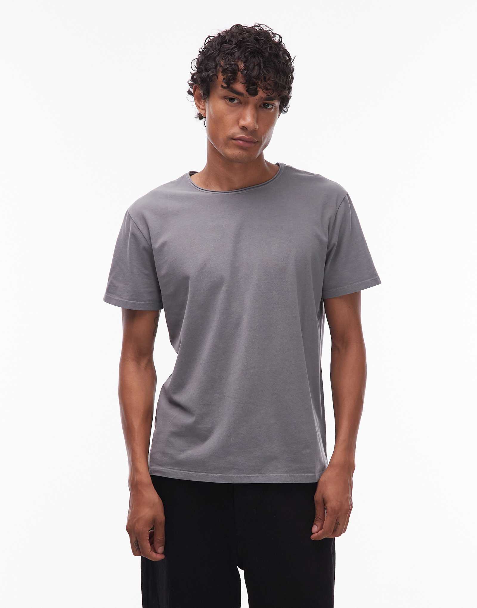 Футболка AllSaints Bodega в ископаемом сером цвете
