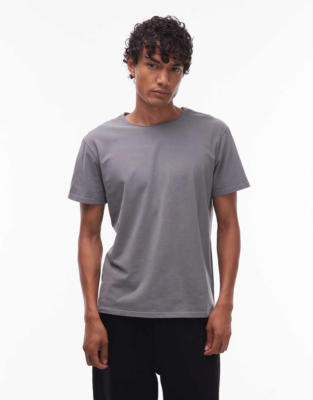 AllSaints Bodega t-shirt in fossil grey