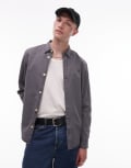 [AllSaints] AllSaints bodhi long sleeve overshirt in pillar grey L PILLAR GREY