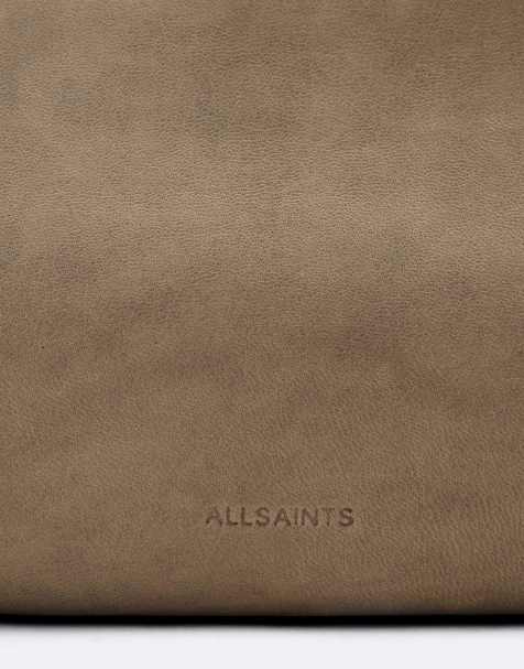 AllSaints - bolso de hombro Siloh en gris brumoso - view 1