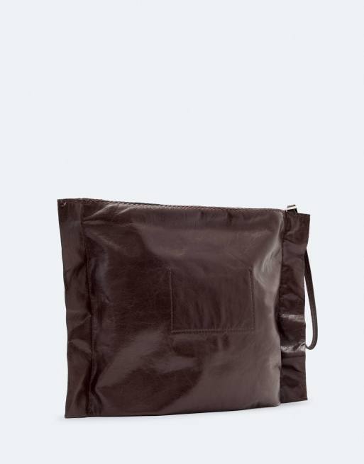 AllSaints - bolso de piel Lutece en rojo burdeos, 3 de 3