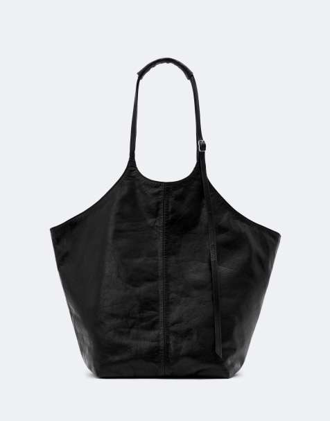 AllSaints bolso tote de cuero en negro - view 1