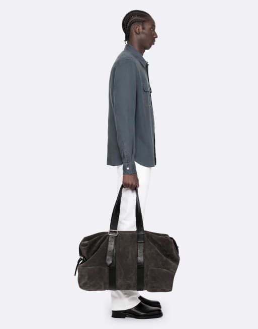 AllSaints Bond Langarmhemd in Schieferblau, 6 von 6