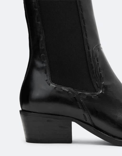 AllSaints bota Jura con pespuntes en negro, 4 de 5