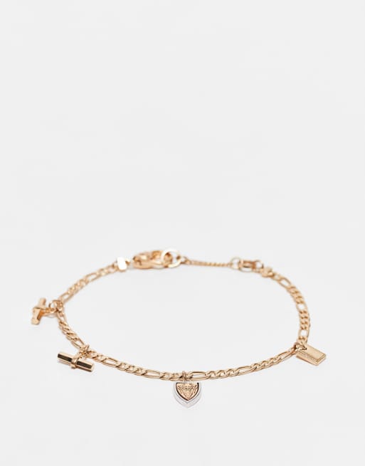 AllSaints - Bracciale in ottone con ciondoli
