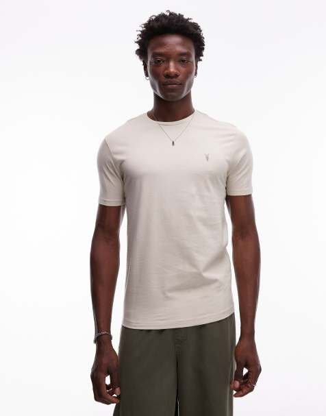 AllSaints – Brace – Brungrå t-shirt - view 1