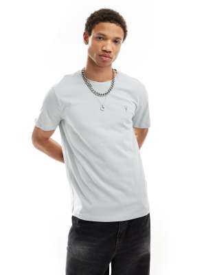 AllSaints AllSaints Brace brushed cotton t-shirt in light grey