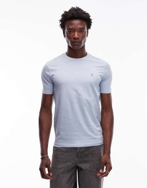 AllSaints - Brace - Lyseblå T-shirt - view 1