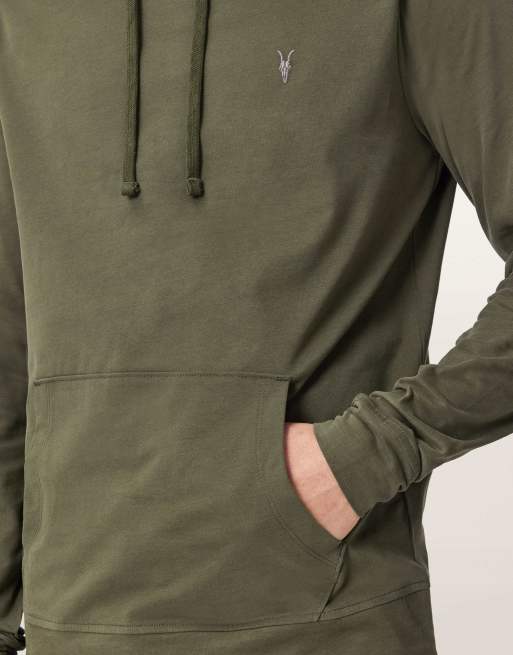 AllSaints – Brace Oth – Kapuzenpullover in wildem Grün, 6 von 7
