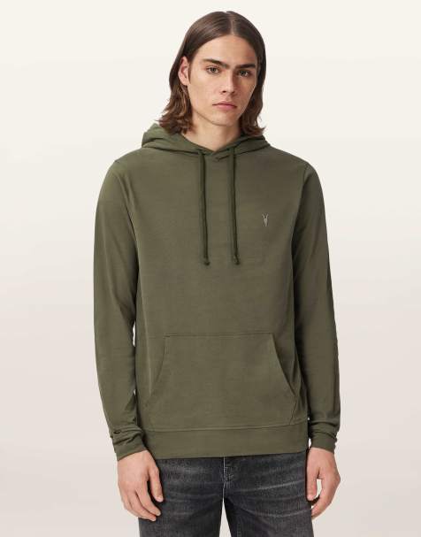 AllSaints - Brace Oth - Sudadera verde salvaje con capucha - view 1