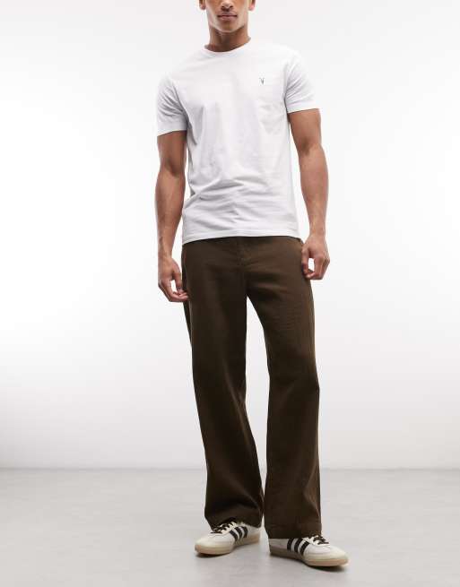 AllSaints - Brace - Pack de 3 camisetas blancas de manga corta con logo pequeño, 3 de 5