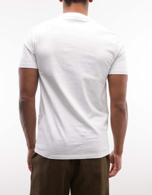 AllSaints - Brace - Pack de 3 camisetas blancas de manga corta con logo pequeño, 4 de 5