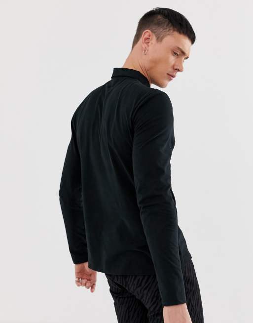 AllSaints - Brace - Polo manches longues à logo tête de bélier - Noir, 2 de 4