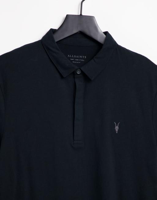 All saints cheap black polo