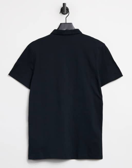 AllSaints – Brace – Polohemd in Pechschwarz, 2 von 4