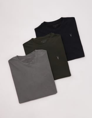 Brace - T-Shirt in Khaki/Schwarz/Grün Schwarz M