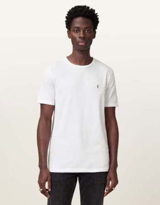 Brace - T-Shirt in optischem Weiß mit Rundhalsausschnitt Weiß 46
