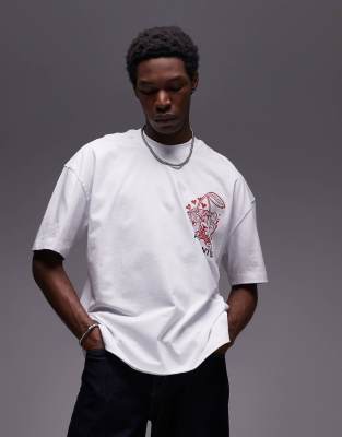 AllSaints Breakup back graphic T-shirt in white | ASOS